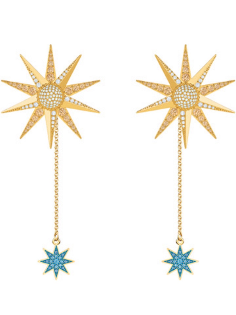 Swarovski Lucky Goddess Jacket Earrings